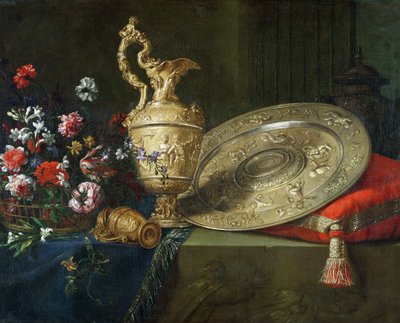 Still Life with a Gilded Ewer by Meiffren Conte
